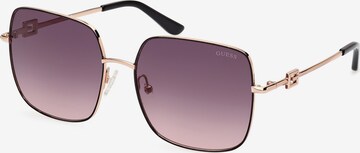 Lunettes de soleil GUESS en noir : devant