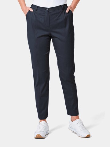 Goldner Regular Pantalon 'Anna' in Blauw: voorkant