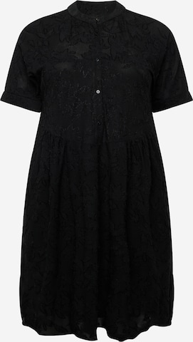 ONLY Carmakoma Sukienka koszulowa 'SIHA' w kolorze czarny: przód
