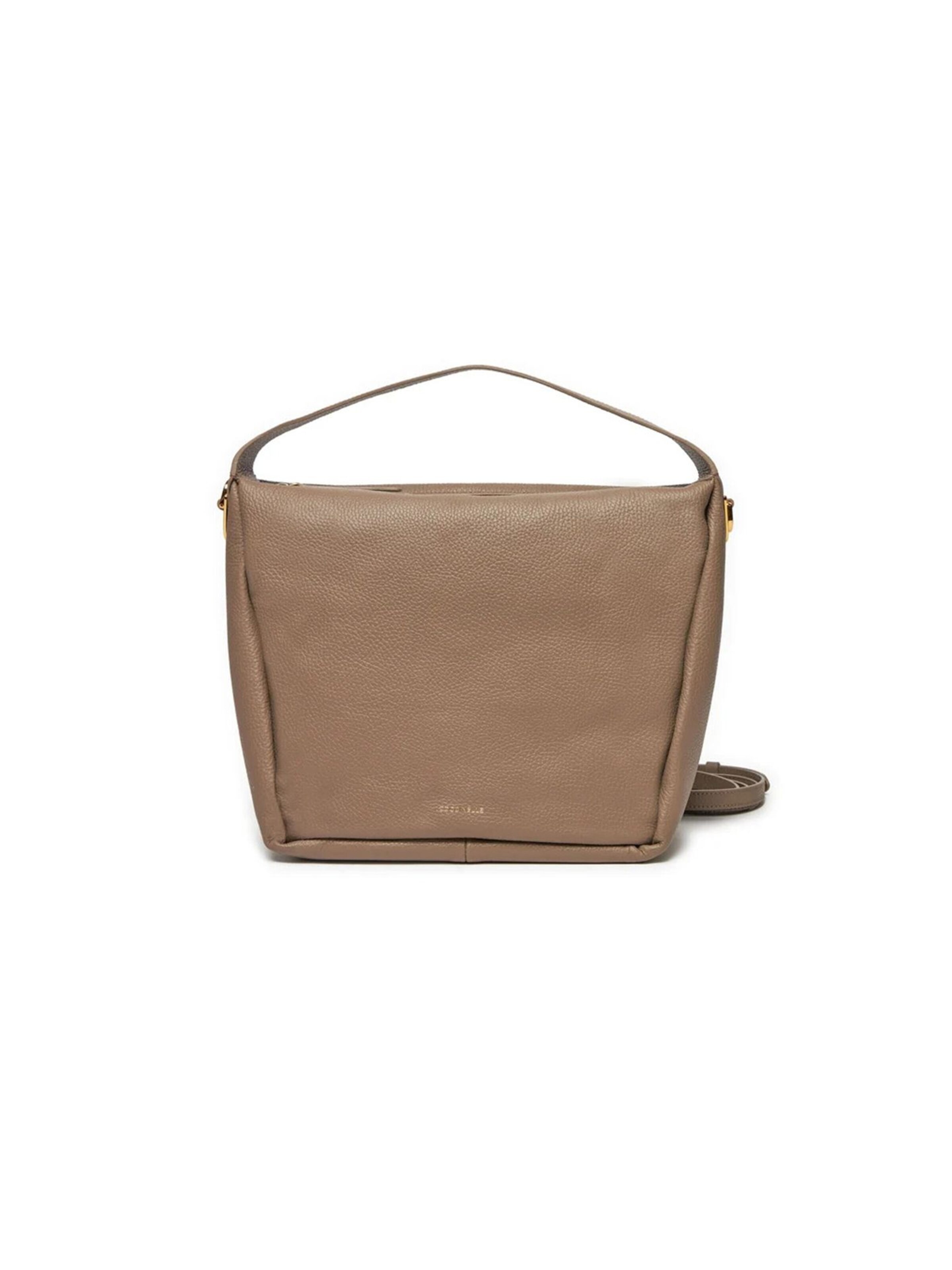 Coccinelle Schultertasche 'Coccinelle Shoulder Bag Warm Taupe'‌‌‌‌ in Grau: Vorderseite