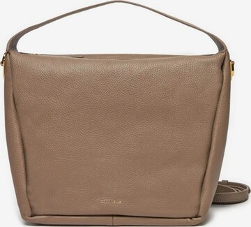 Coccinelle Schultertasche 'Coccinelle Shoulder Bag Warm Taupe' in Grau: Vorderseite