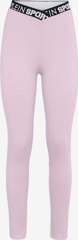 Plein Sport Skinny Leggings in Pink: Vorderseite
