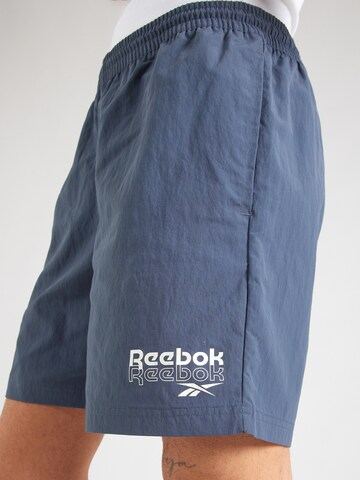 Reebok Normální Sportovní kalhoty – modrá