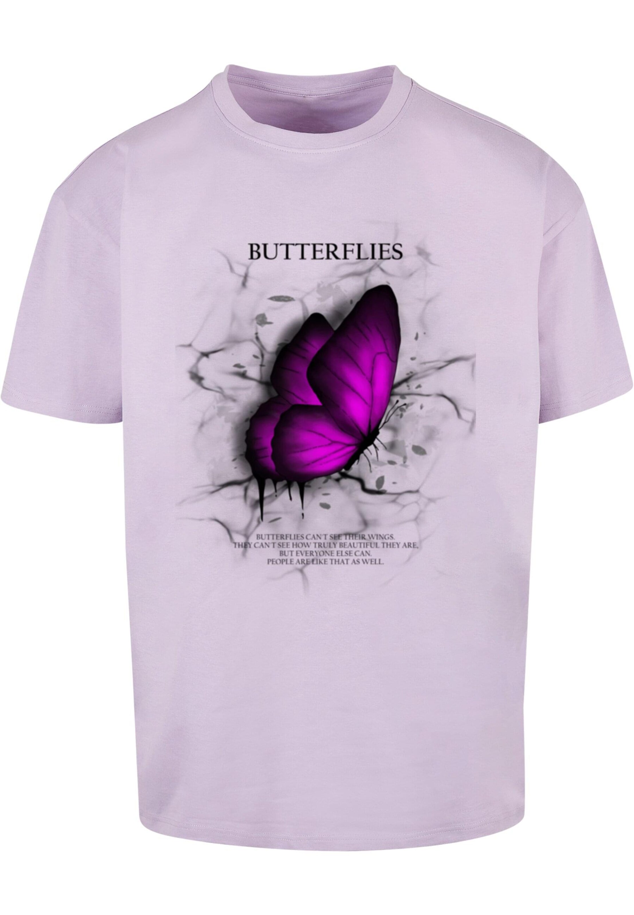 Merchcode Shirt in Lila: voorkant