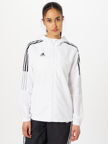 ADIDAS SPORTSWEAR Athletic Jacket 'Tiro 21' in White: front