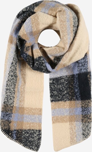 PIECES Scarf 'Pyron' in Navy / Light brown / Light purple, Item view