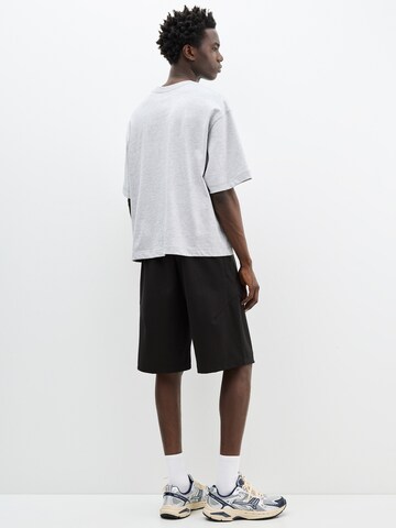 Pull&Bear Wide leg Trousers in Black