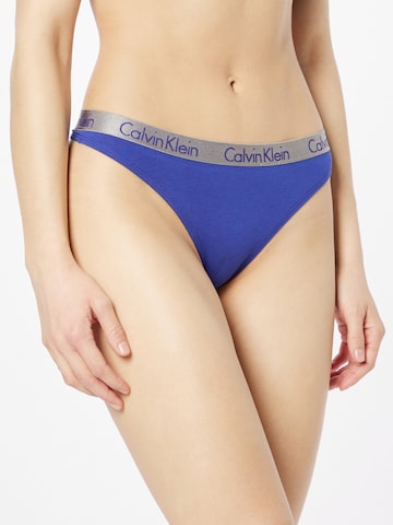 Calvin Klein Underwear String bugyik - kék: elől