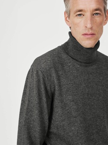 SANVT Pullover 'The Merino Roll Neck' in Grau