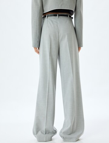 Koton Wide leg Trousers with creases in Grey