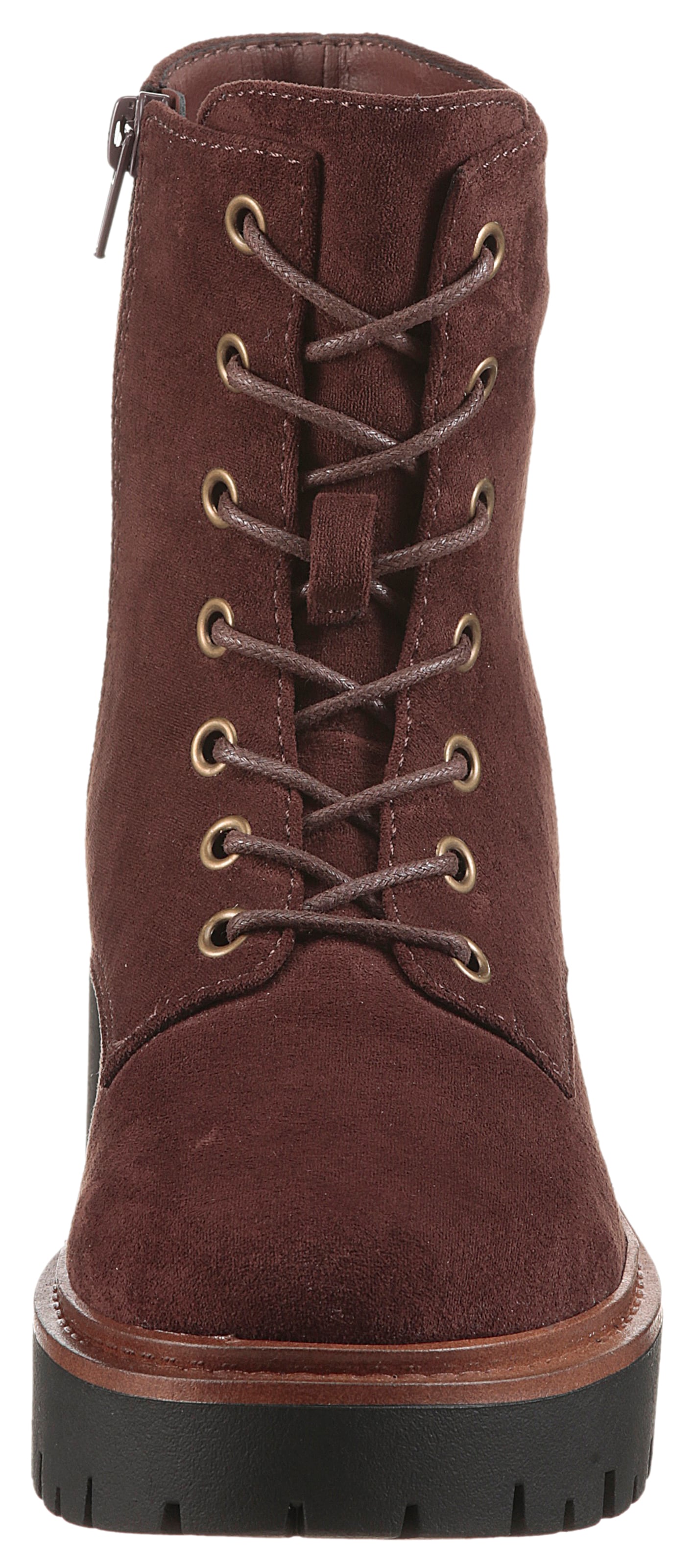 Aniston Schnürstiefelette in Braun
