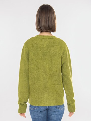 wild pony Cardigan 'Cárdigan Boton Joya Verde' i grøn