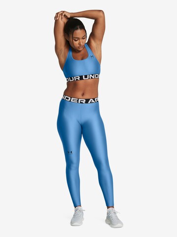 UNDER ARMOUR Skinny Sportbroek 'HeatGear' in Blauw