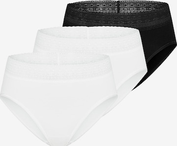 Mey Slip 'Modal Lace' in Silber: Vorderseite