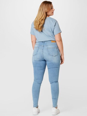 ONLY Carmakoma Skinny Jeans 'Willy' i blå