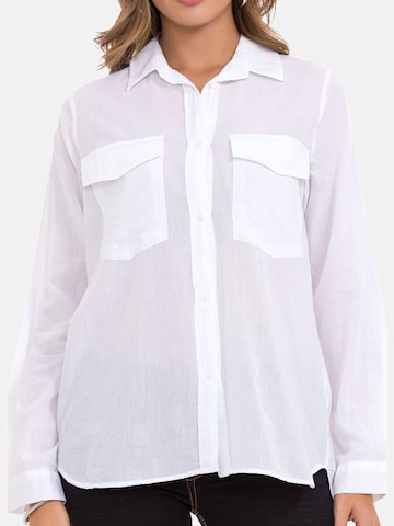 CIPO & BAXX Blouse 'WH123' in Wit