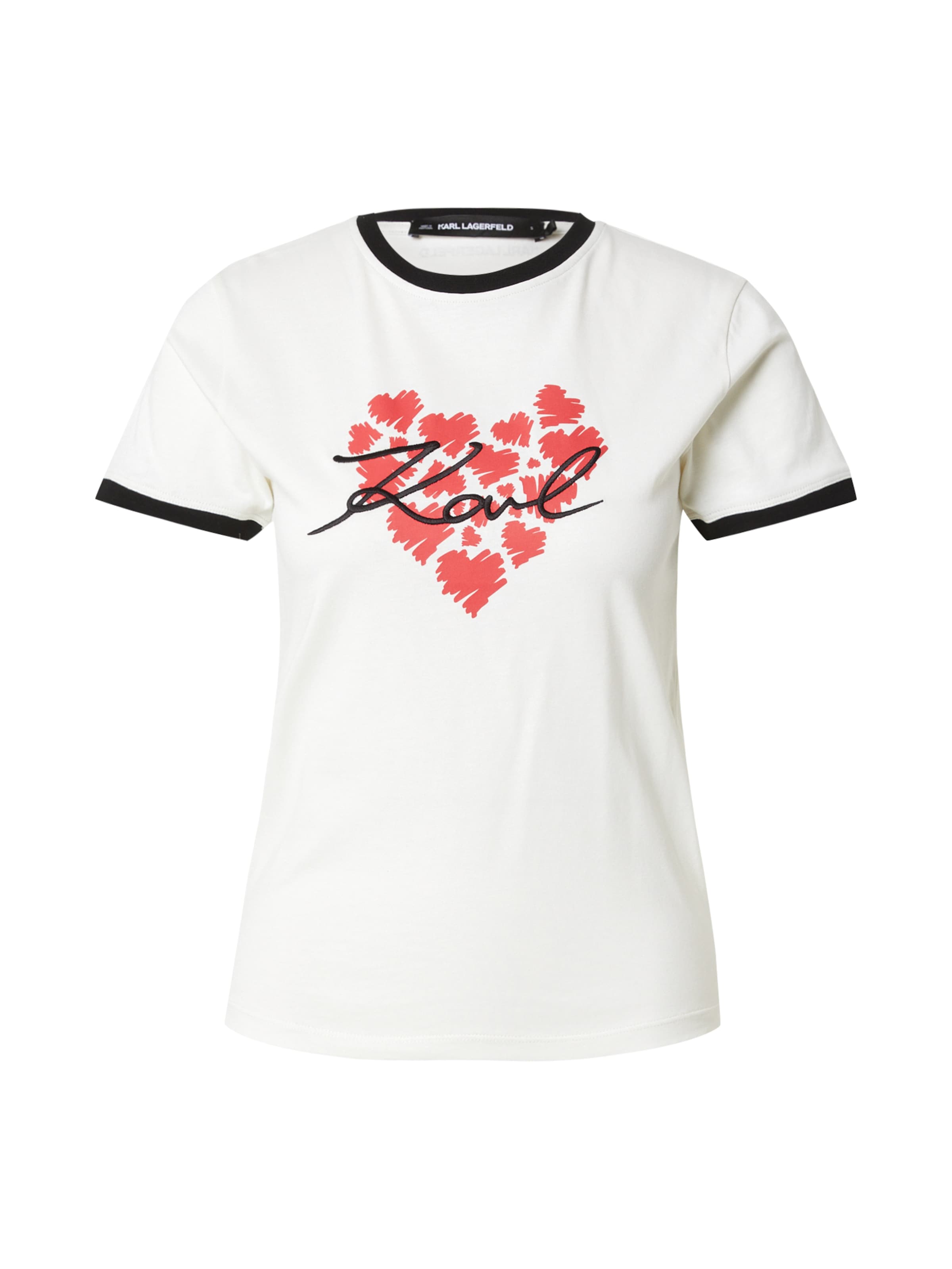 Karl Lagerfeld Μπλουζάκι σε λευκό: μπροστά