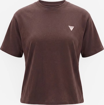 T-shirt GUESS JEANS en marron : devant