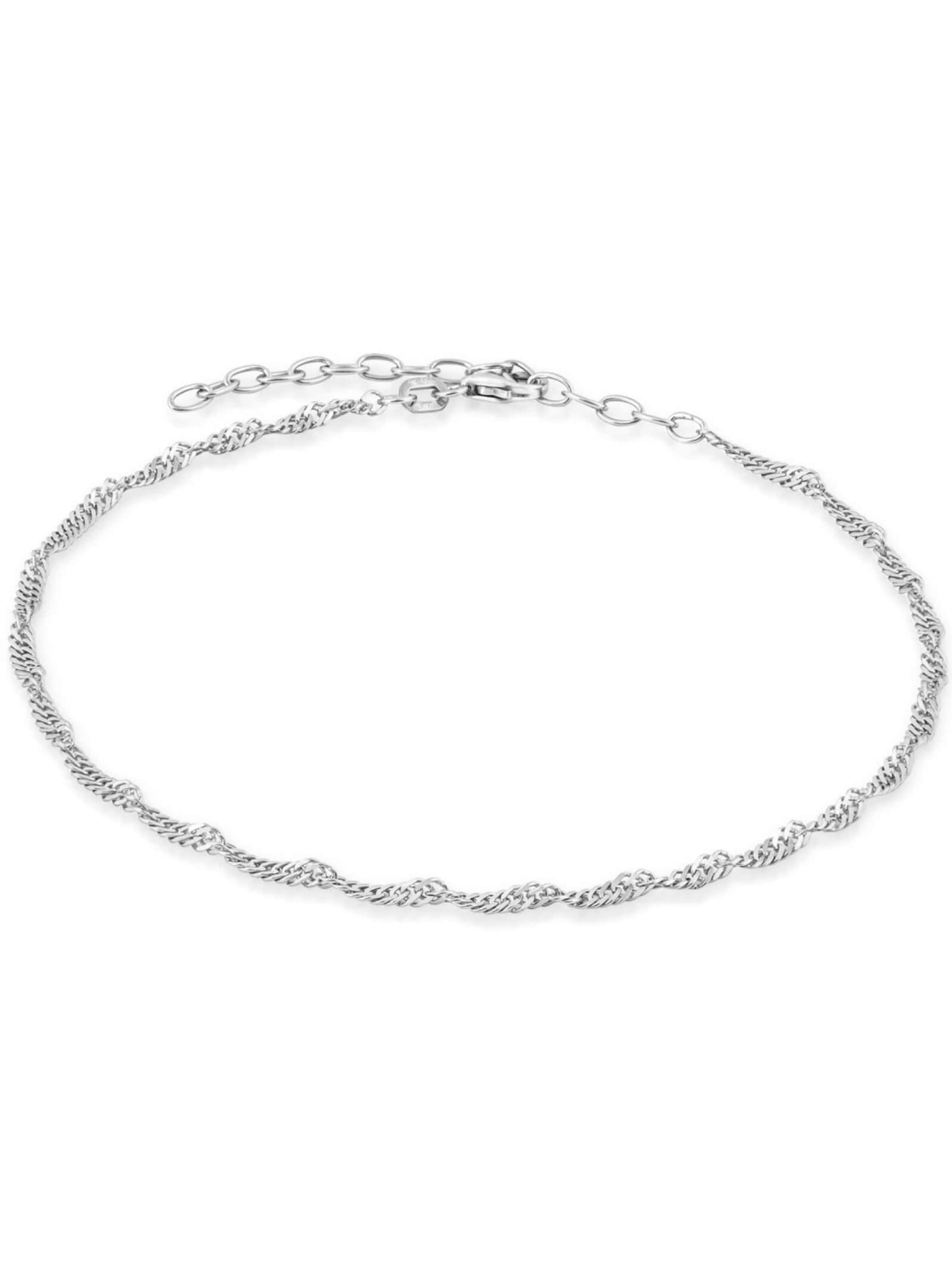 modabilé Fußschmuck 'SINGAPORE'‌‌‌‌‌‌‌‌‌ in Silber: Vorderseite