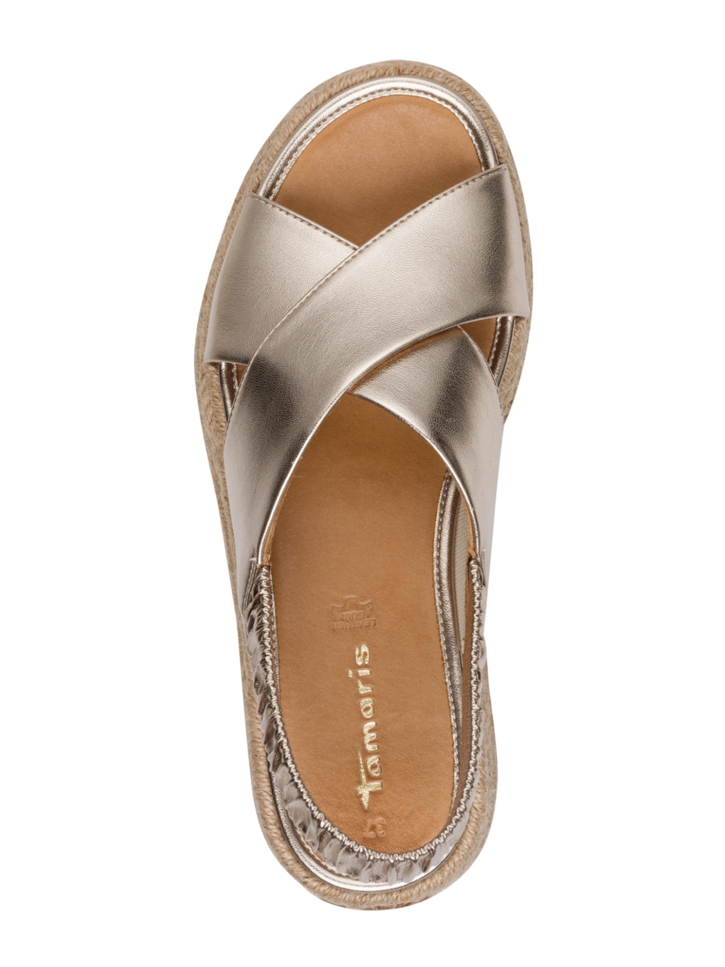 Sandales Tamaris en or