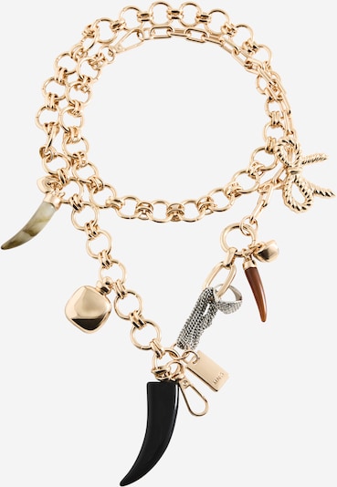 MANGO Ketju 'GABRIELA' värissä ruskea / kulta / musta, Tuotenäkymä