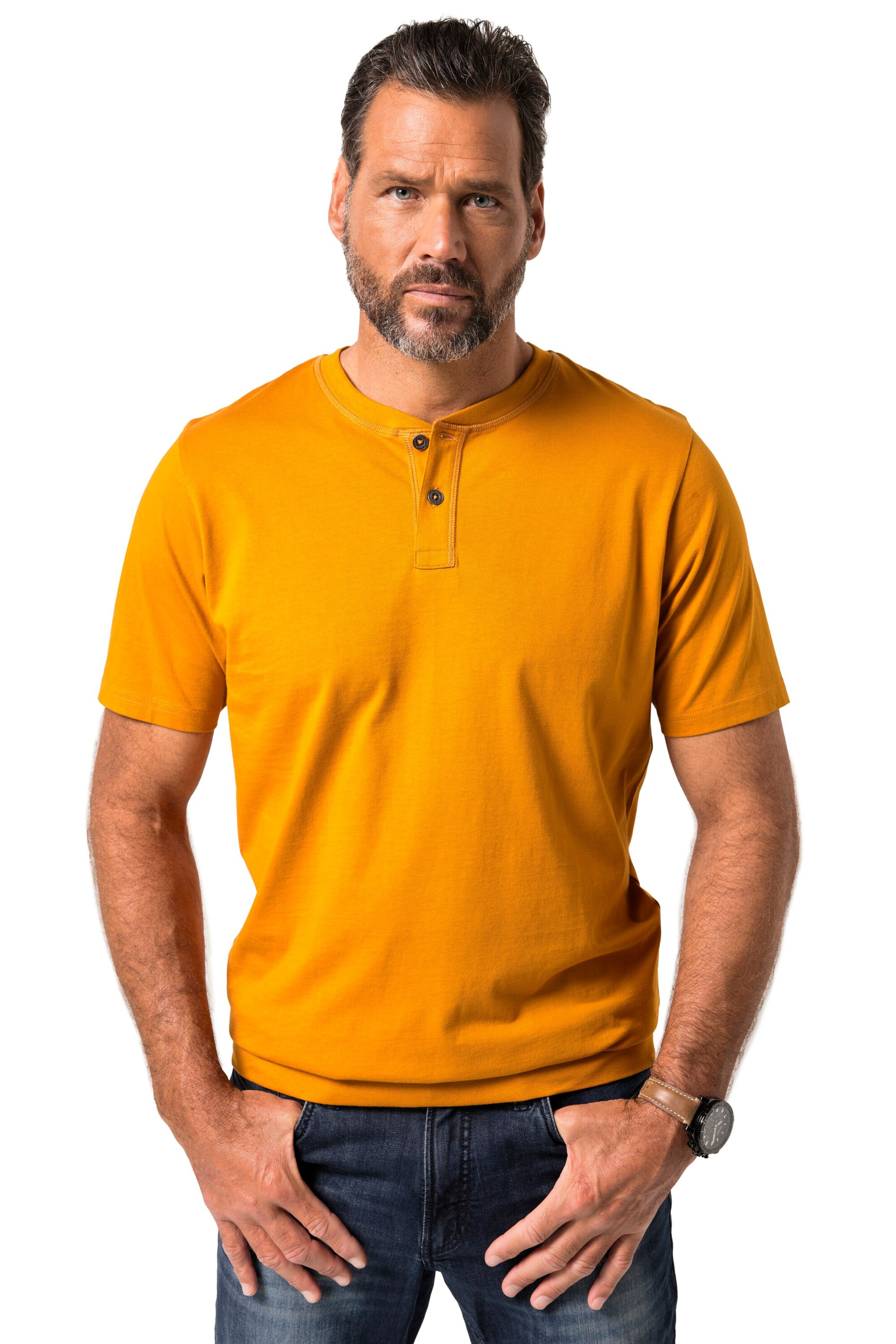 JP1880 Shirt in Orange: front
