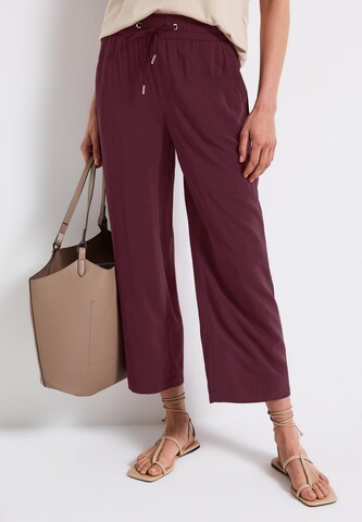STREET ONE Loose fit Pants 'Emee' in Red: front