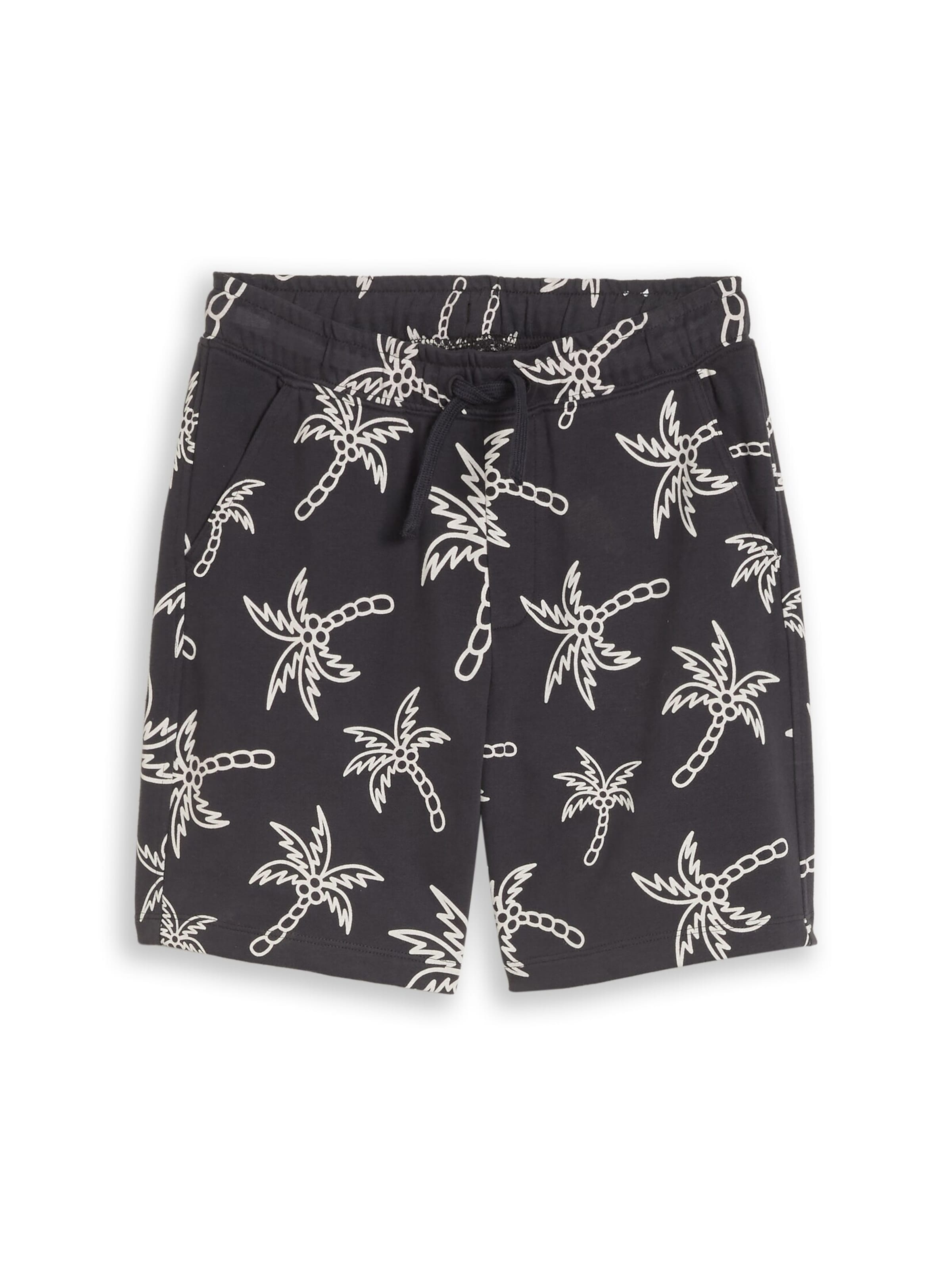 TOM TAILOR Loosefit Shorts in Schwarz: Vorderseite
