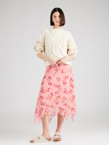 Free People - Saia 'GARDEN PARTY' em rosa