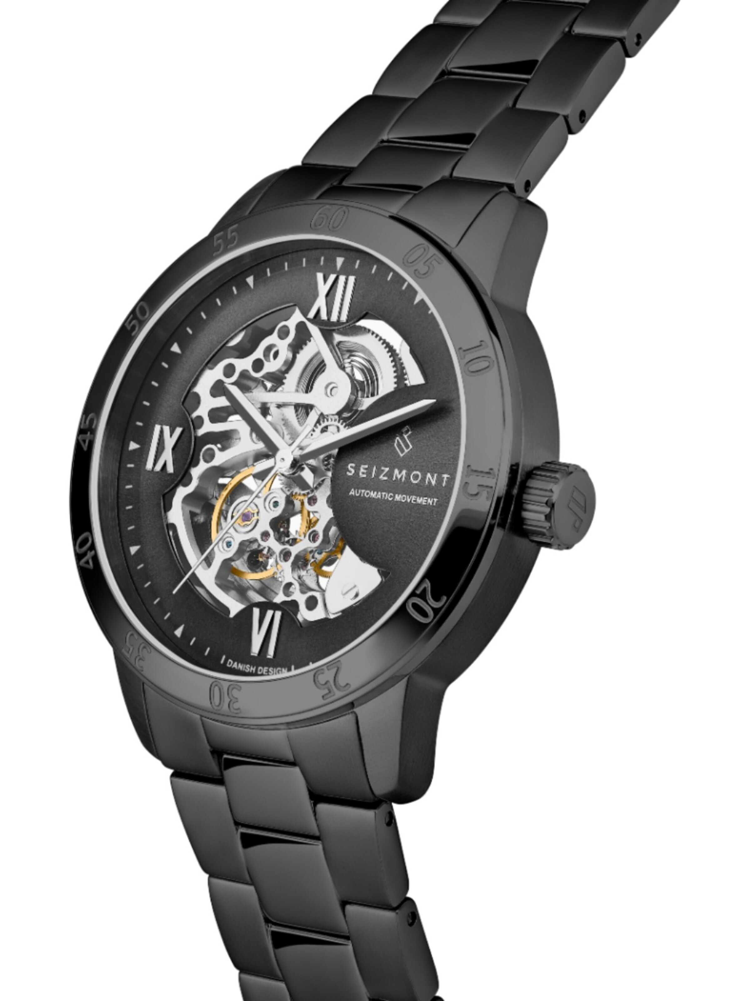 Seizmont Analog watch 'Dante II' in Black