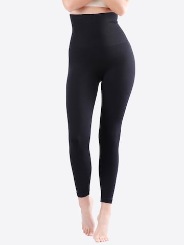 Coupe slim Leggings Yenita en noir : devant
