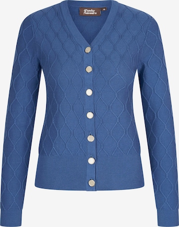 4funkyflavours Strickjacke 'Dig Dis' in Blau: predná strana