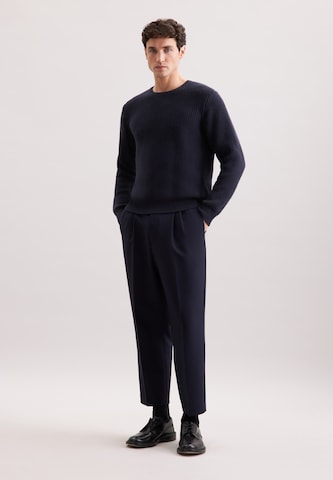 Pull-over 'Schwarze Rose' SEIDENSTICKER en bleu