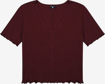 T-shirt BASSIGUE en rouge : devant