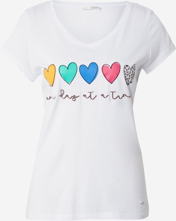 Key Largo Тениска 'WT DAY' в бяло: отпред