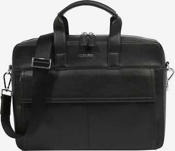 Geantă laptop de la Calvin Klein pe negru: față