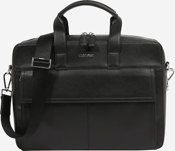 Calvin Klein Laptoptas in Zwart: voorkant