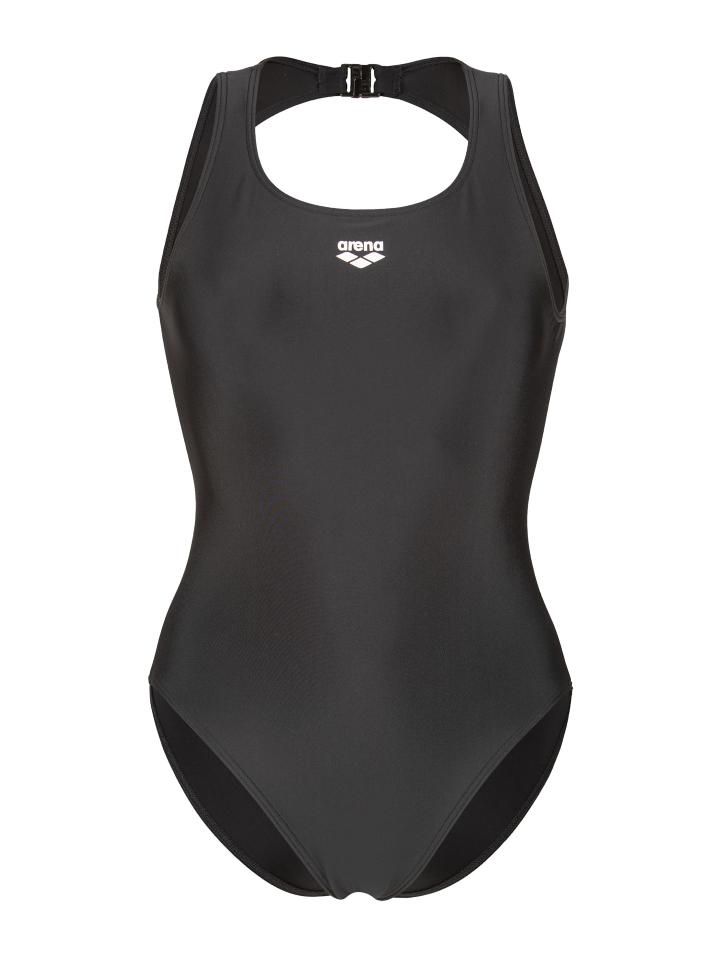 ARENA Bralette Swimsuit 'Solid O Back' in Black: front