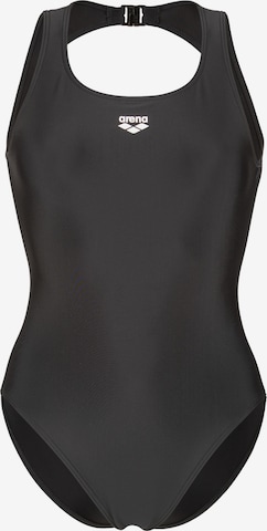 ARENA Bustier Badeanzug 'Solid O Back' in Schwarz: Vorderseite