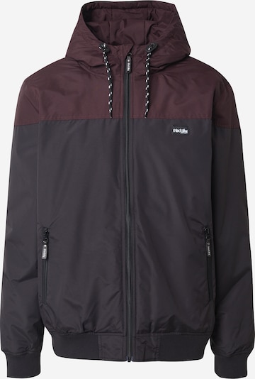 Iriedaily Välikausitakki 'Insulaner' värissä viininpunainen / musta, Tuotenäkymä