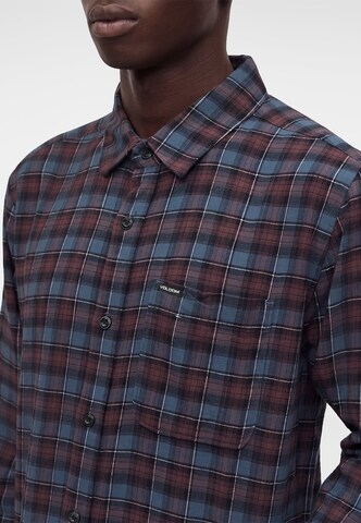 Volcom Rovný strih Košeľa 'CADEN PLAID' - Modrá