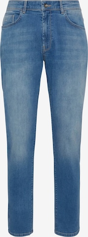 Boggi Milano Regular Jeans in Blauw: voorkant