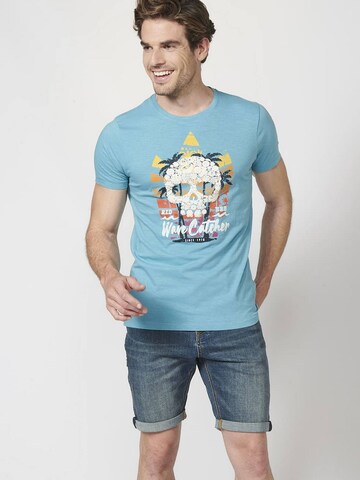 KOROSHI T-Shirt in Blau