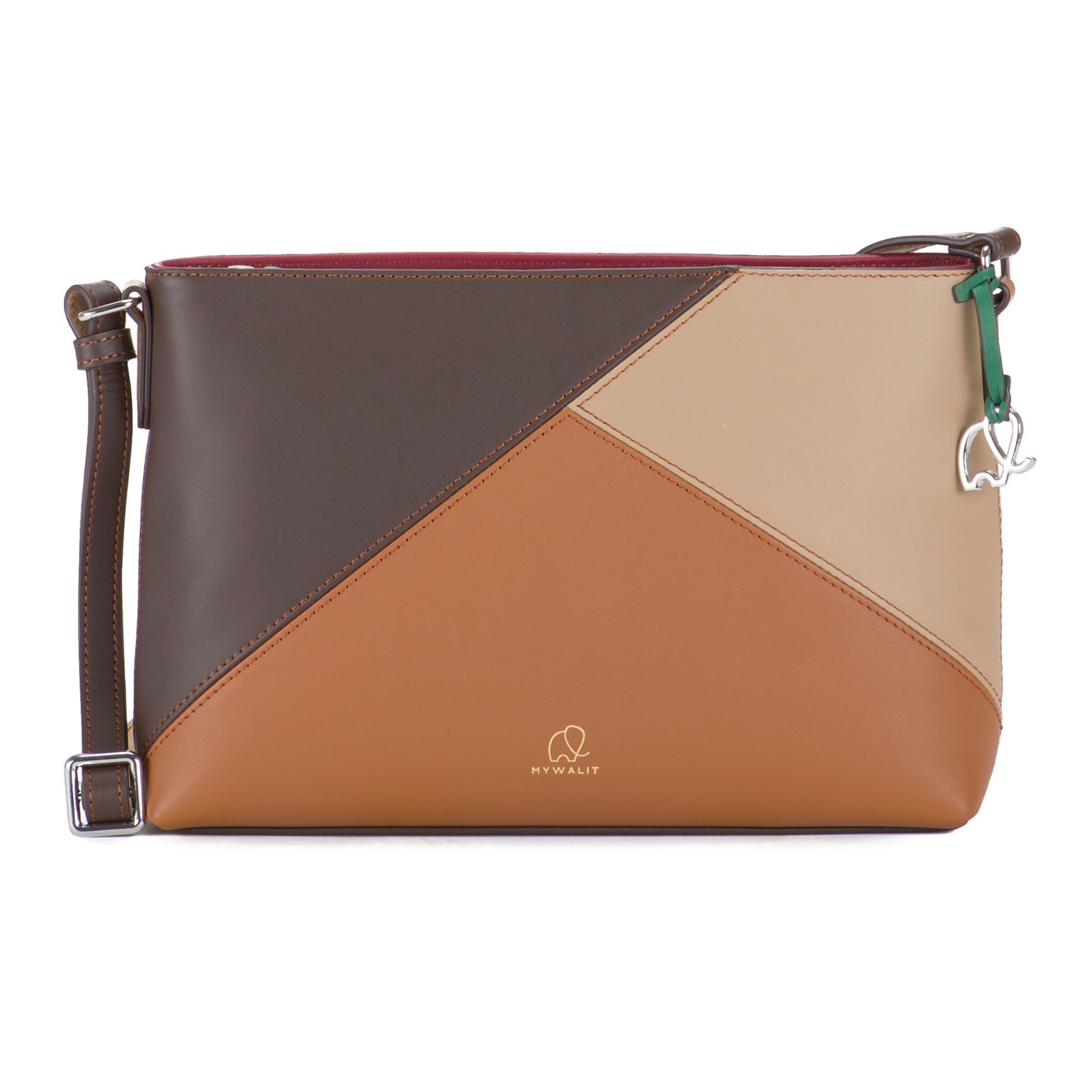 mywalit Schoudertas 'Carrara' in Bruin: voorkant