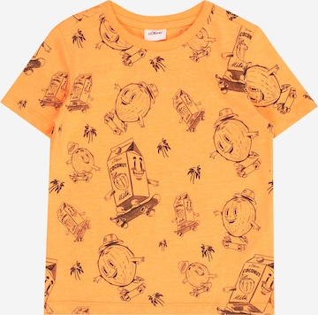 s.Oliver Shirt in Oranje: voorkant
