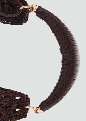 MANGO Schultertasche in Braun