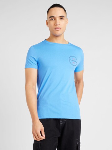 T-Shirt TOMMY HILFIGER en bleu : devant