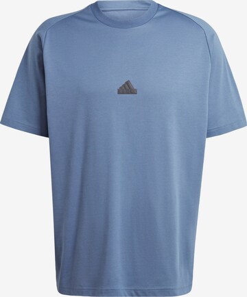 ADIDAS SPORTSWEAR - Camisa funcionais 'Z.N.E.' em azul: frente