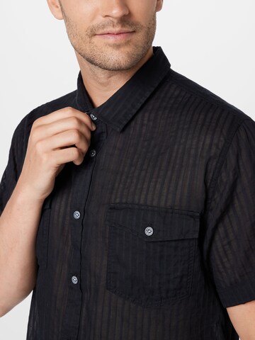 juoda CAMP DAVID Standartinis modelis Marškiniai