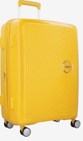 American Tourister Trolley 'Soundbox' in Gelb